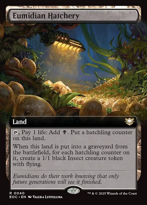 Eumidian Hatchery (40) - EXTENDED ART - Edge of Eternities Commander - Game On