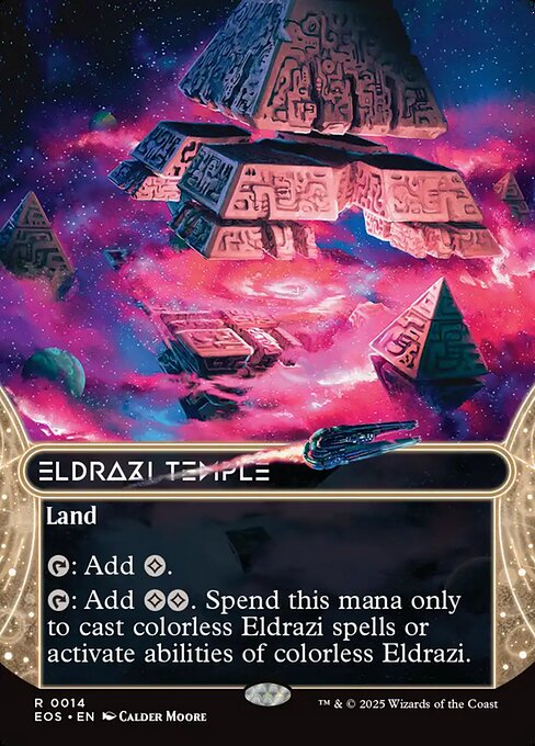 Eldrazi Temple (14) - BORDERLESS - FULL ART (Foil) - Edge of Eternities: Stellar Sights - Game On