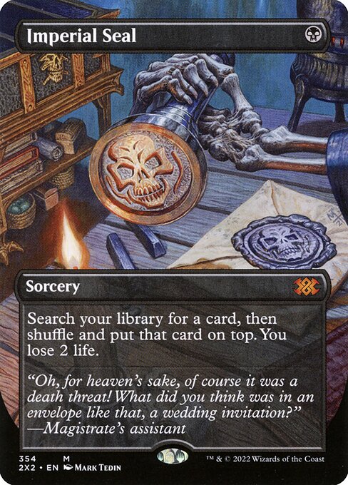 Imperial Seal (354) - BORDERLESS - FULL ART - Double Masters 2022 - Game On