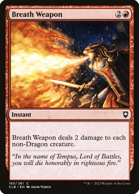 Breath Weapon (165) (Foil) - Commander Legends: Battle for Baldur's Gate - Game On