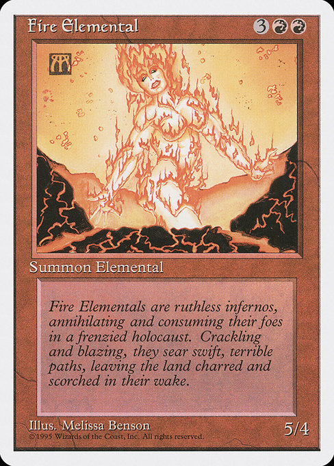 Fire Elemental (191) - Fourth Edition - Game On