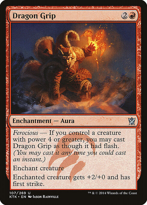 Dragon Grip (107) (Foil) - Khans of Tarkir - Game On
