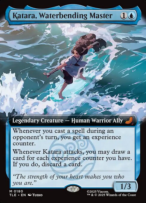Katara, Waterbending Master (180) - EXTENDED ART (Foil) - Avatar: The Last Airbender Eternal - Game On
