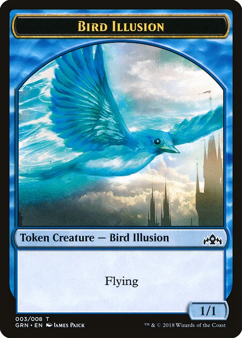 Bird Illusion (3) - Guilds of Ravnica Tokens - Game On