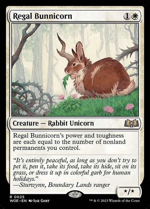 Regal Bunnicorn (25) - Wilds of Eldraine - Game On
