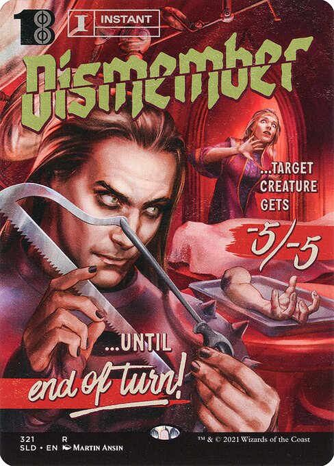 Dismember (321) - BORDERLESS - FULL ART - Secret Lair Drop - Game On