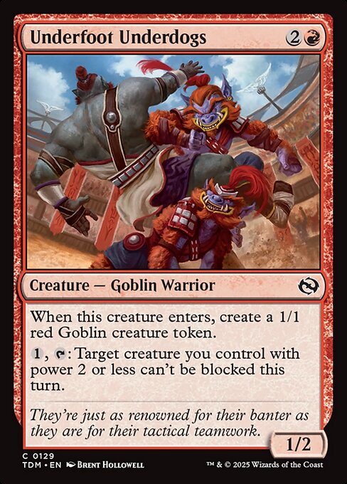 Underfoot Underdogs (129) (Foil) - Tarkir: Dragonstorm - Game On