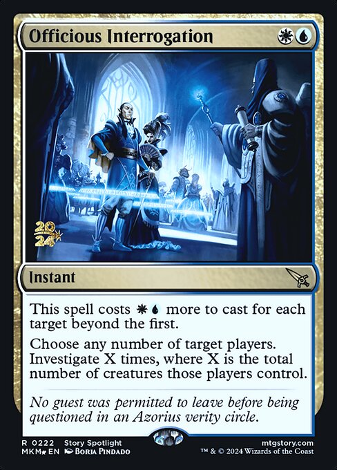 Officious Interrogation (222s) (Foil) - Murders at Karlov Manor Promos - Game On