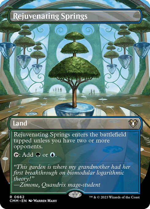 Rejuvenating Springs (662) - BORDERLESS - FULL ART - Commander Masters - Game On