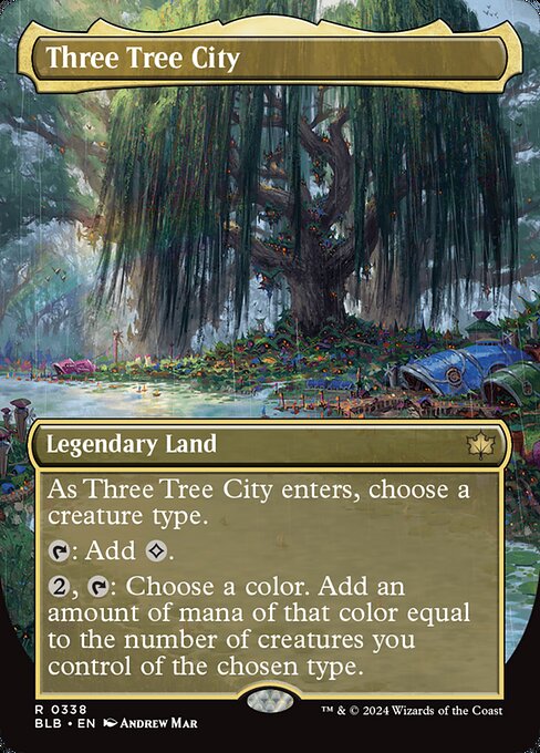 Three Tree City (338) - BORDERLESS - FULL ART - Bloomburrow - Game On
