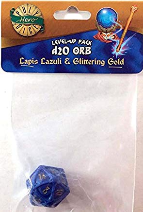 PolyHeroDice D20 Lapis Lazuli - Game On