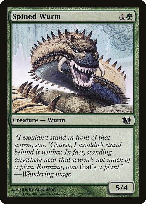 Spined Wurm (279★) - Eighth Edition - Game On