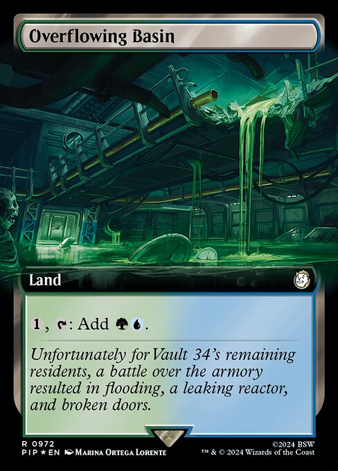 Overflowing Basin (972) - EXTENDED ART (Foil) - Fallout - Game On