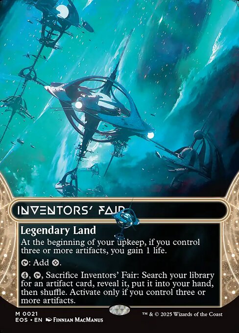 Inventors' Fair (21) - BORDERLESS - FULL ART (Foil) - Edge of Eternities: Stellar Sights - Game On