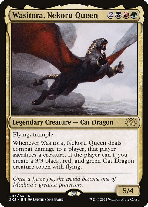 Wasitora, Nekoru Queen (293) (Foil) - Double Masters 2022 - Game On