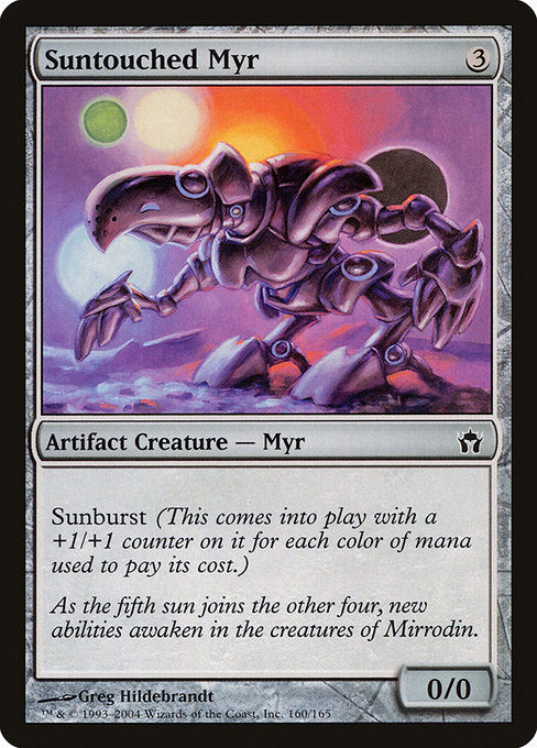 Suntouched Myr (160) (Foil) - Fifth Dawn - Game On