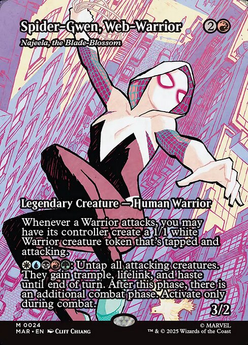 Najeela, the Blade-Blossom (24) - BORDERLESS - FULL ART (Foil) - Marvel Universe - Game On