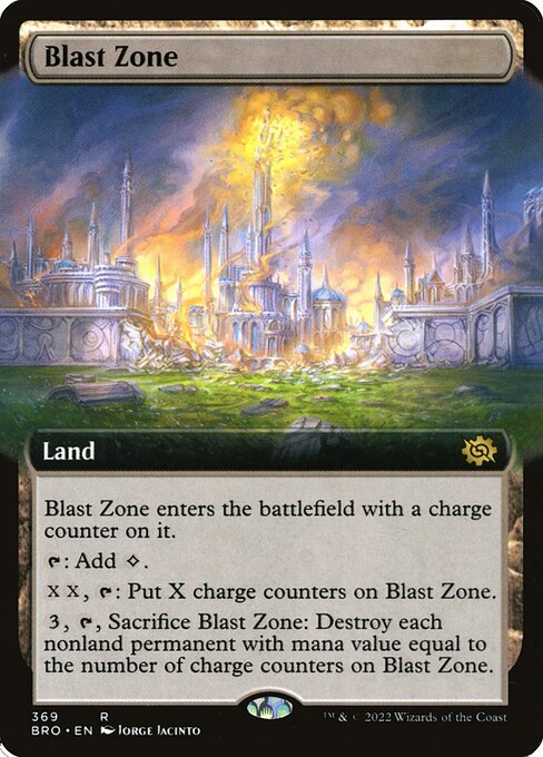 Blast Zone (369) - EXTENDED ART (Foil) - The Brothers' War - Game On