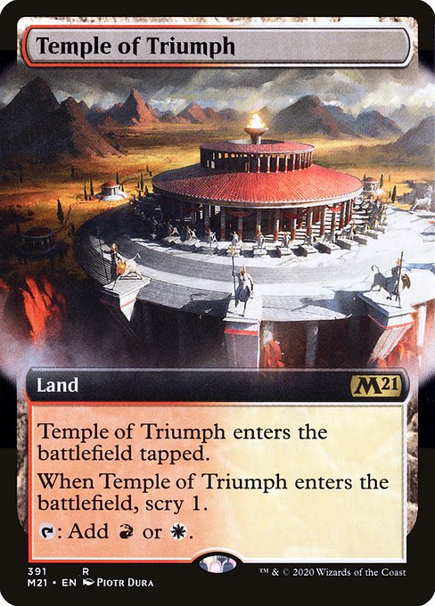 Temple of Triumph (391) - EXTENDED ART - Core Set 2021 - Game On