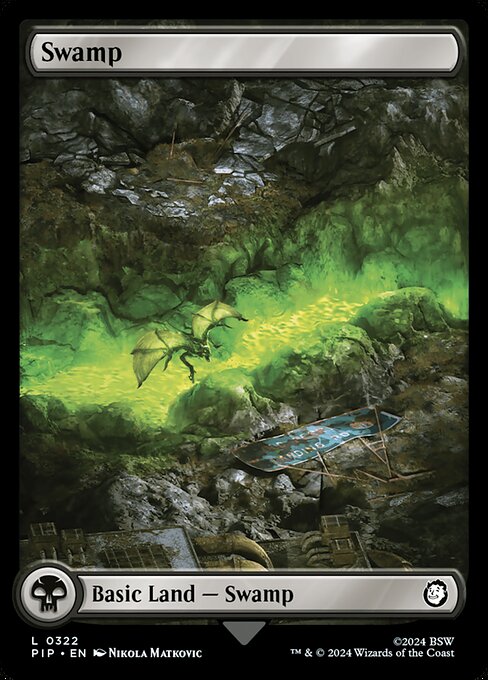 Swamp (322) - FULL ART - Fallout - Game On
