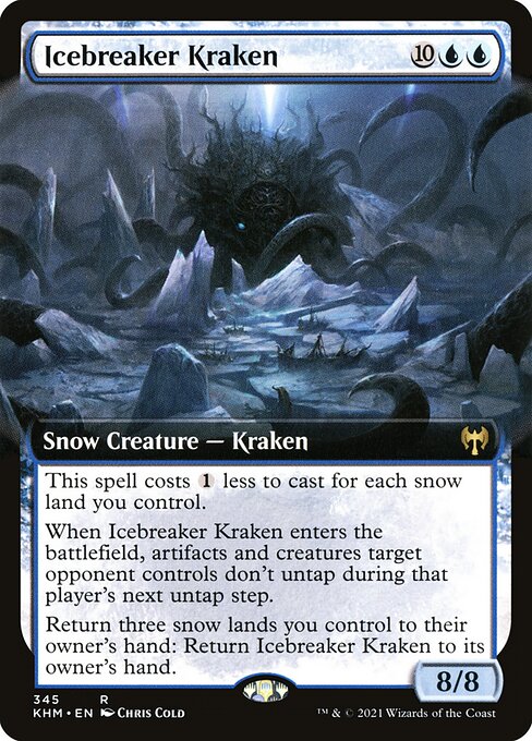 Icebreaker Kraken (345) - EXTENDED ART (Foil) - Kaldheim - Game On