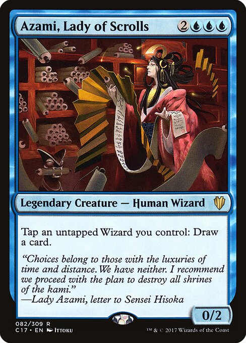 Azami, Lady of Scrolls (82) - Commander 2017 - Game On