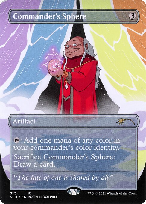 Commander's Sphere (315) - BORDERLESS - FULL ART (Foil) - Secret Lair Drop - Game On