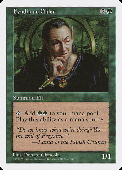 Fyndhorn Elder (297) - Fifth Edition - Game On