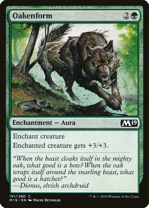 Oakenform (191) (Foil) - Core Set 2019 - Game On