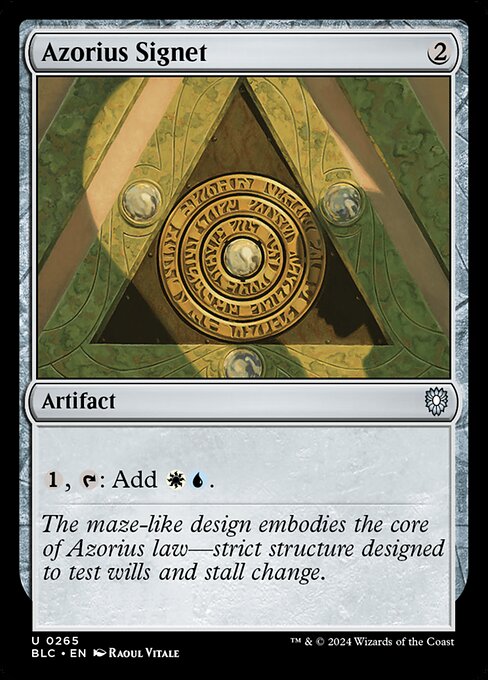 Azorius Signet (265) - Bloomburrow Commander - Game On