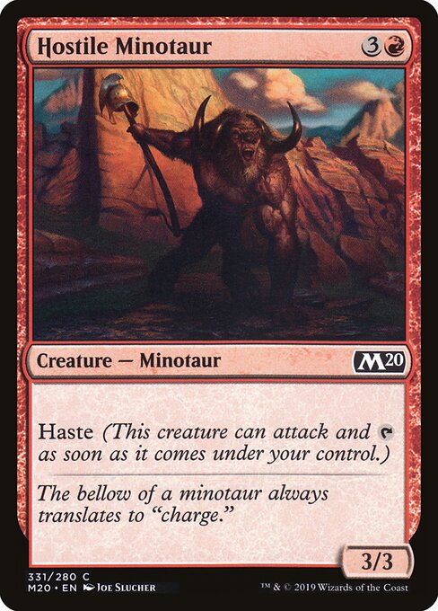 Hostile Minotaur (331) - Core Set 2020 - Game On