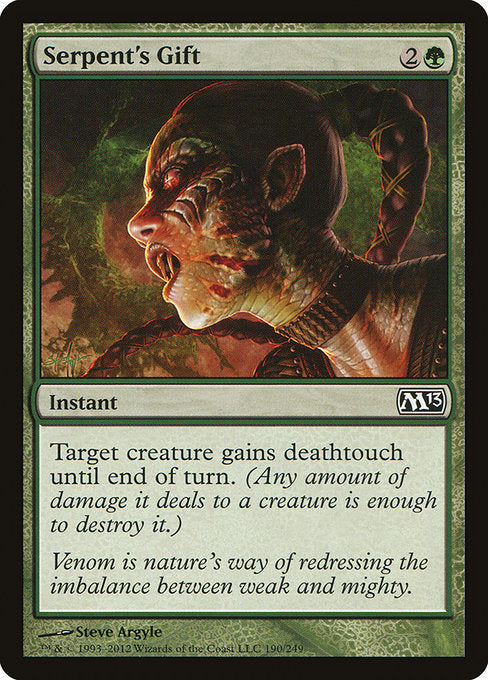 Serpent's Gift (190) (Foil) - Magic 2013 - Game On