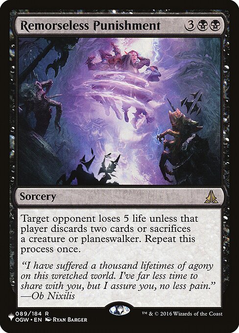 Remorseless Punishment (OGW-89) - The List - Game On