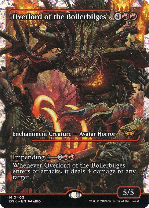 Overlord of the Boilerbilges (403) - SHOWCASE (Foil) - Duskmourn: House of Horror - Game On