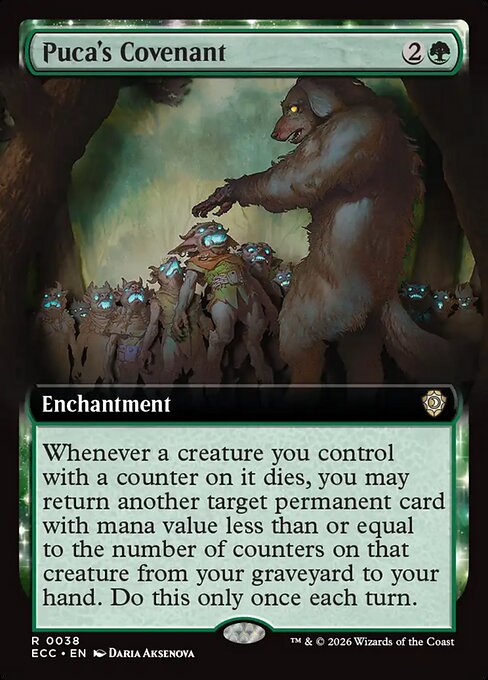 Puca's Covenant (38) - EXTENDED ART - Lorwyn Eclipsed Commander - Game On