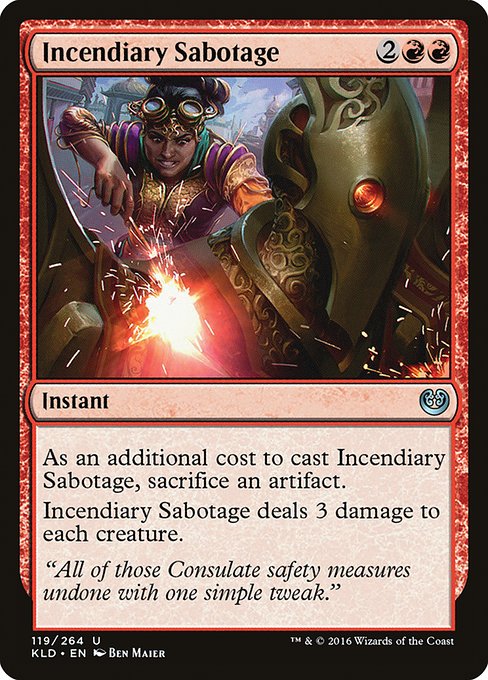 Incendiary Sabotage (119) () () - Kaladesh - Game On