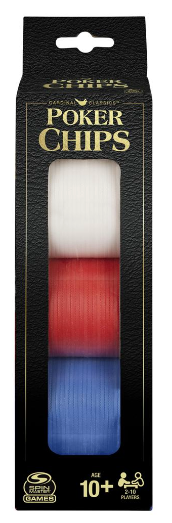 100pc Poker Chips 3 Color - Classic - Game On