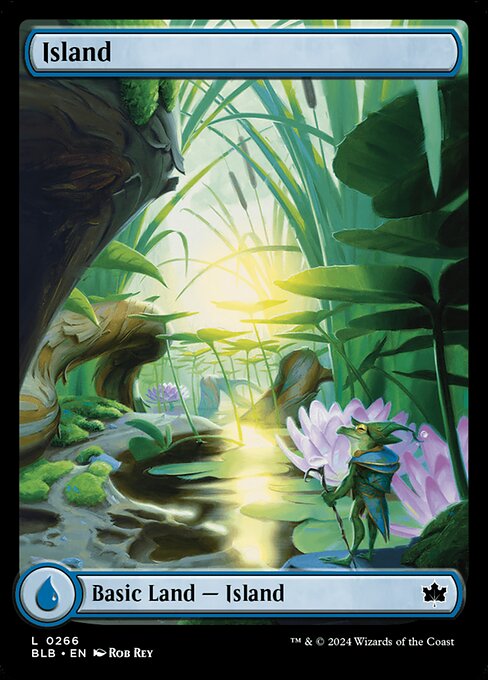 Island (266) - FULL ART (Foil) - Bloomburrow - Game On