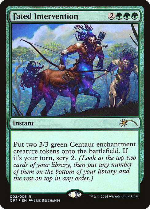 Fated Intervention (2) (Foil) - Magic 2015 Clash Pack - Game On