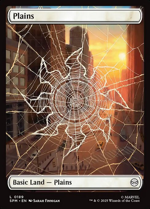 Plains (189) - FULL ART (Foil) - Marvel's Spider-Man - Game On