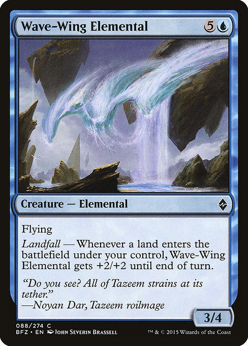 Wave-Wing Elemental (88) (Foil) - Battle for Zendikar - Game On