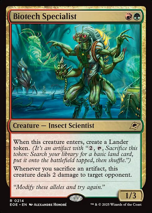 Biotech Specialist (214) (Foil) - Edge of Eternities - Game On