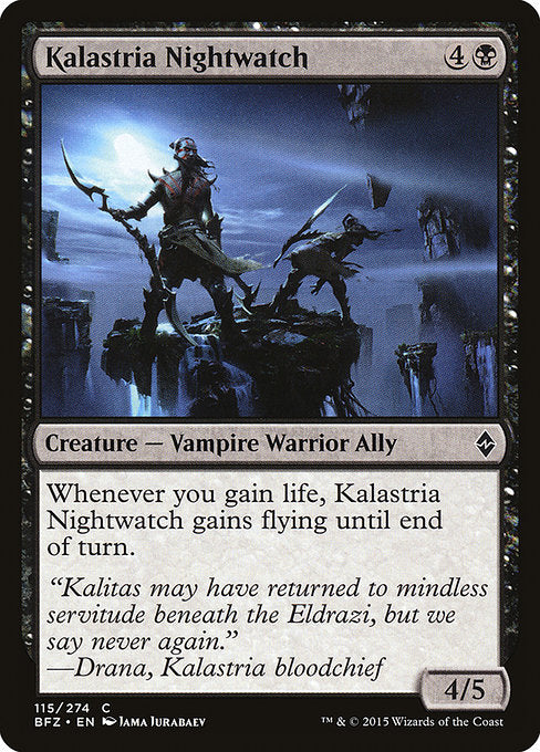 Kalastria Nightwatch (115) (Foil) - Battle for Zendikar - Game On