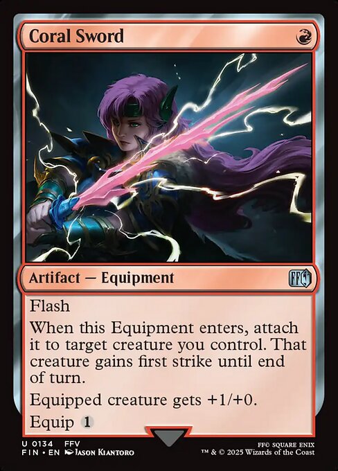 Coral Sword (134) (Foil) - Final Fantasy - Game On