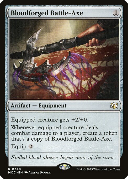 Bloodforged Battle-Axe (349) - March of the Machine Commander - Game On