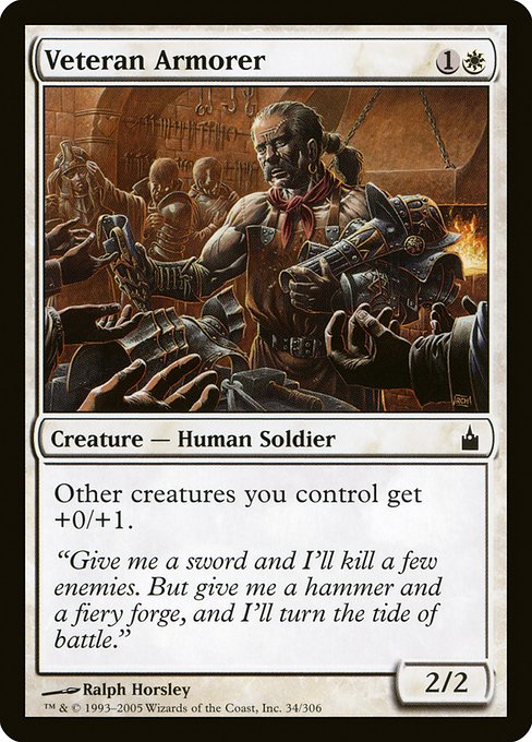 Veteran Armorer (34) (Foil) - Ravnica: City of Guilds - Game On