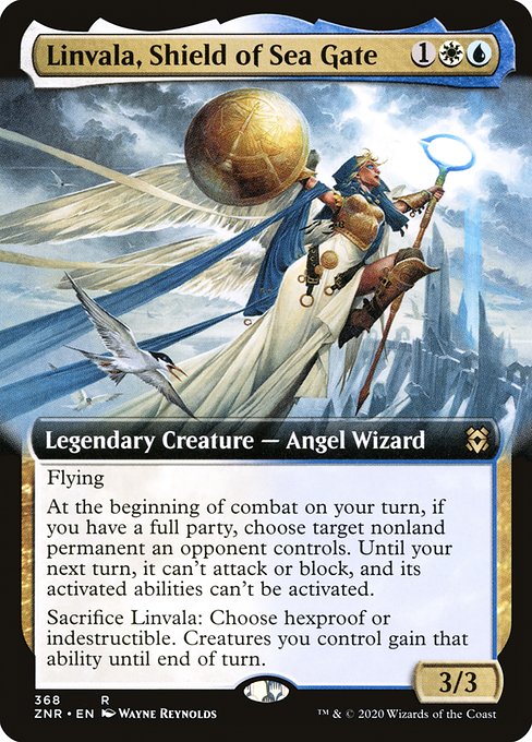 Linvala, Shield of Sea Gate (368) - EXTENDED ART - Zendikar Rising - Game On