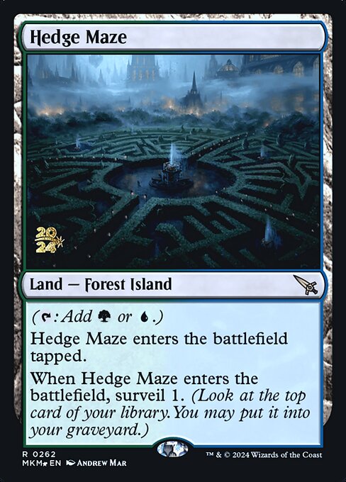 Hedge Maze (262s) (Foil) - Murders at Karlov Manor Promos - Game On