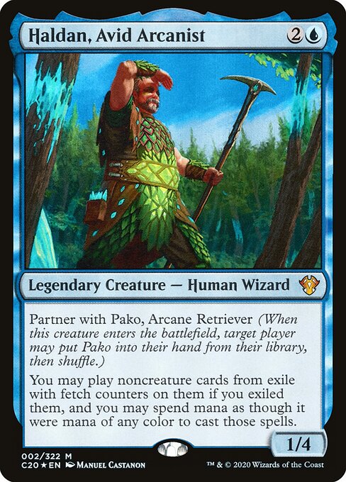Haldan, Avid Arcanist (2) - Commander 2020 - Game On