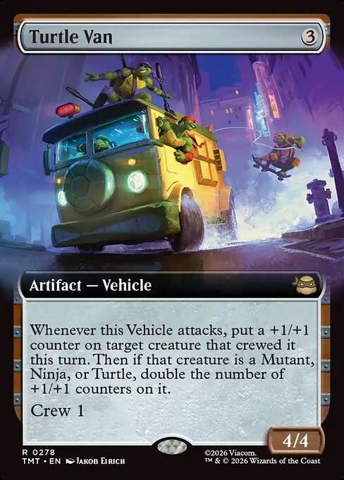 Turtle Van (278) - EXTENDED ART (Foil) - Teenage Mutant Ninja Turtles - Game On